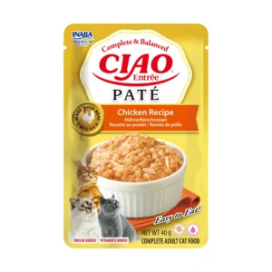 Front packaging of Ciao Entrée Paté Chicken Recipe