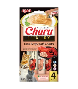 Front packaging of Churu LUXURY Tuna Recipe with Lobster