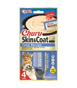 Front packaging of Churu Skin & Coat Tuna Recipe