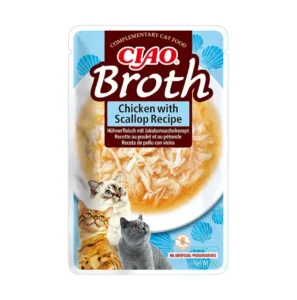 Front packaging of Ciao BROTH Chicken with Scallop Recipe