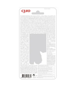 Back of Ciao CHICKEN FILLET In Crab Flavored Broth