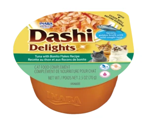 Front packaging of Dashi DELIGHTS TUNA Tuna with Bonito Flakes Recipe