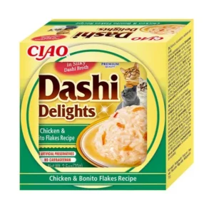 Back of Dashi Delights Chicken & Bonito Flakes Recipe
