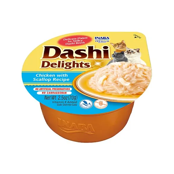 Front packaging of Dashi Delights Chicken with Scallop Recipe