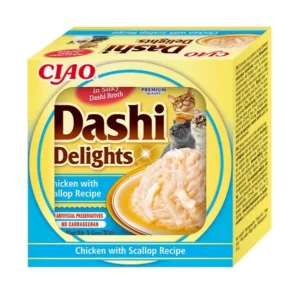 Back of Dashi Delights Chicken with Scallop Recipe