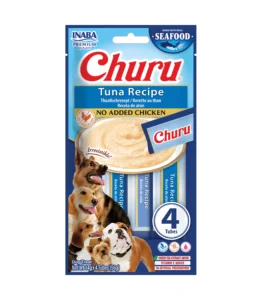 Front packaging of Dog Churu FISH Tuna Recipe