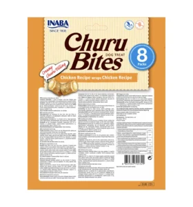 Back of Dog Churu BITES Chicken Recipe wraps Chicken Recipe