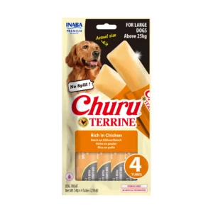 Front packaging of Dog Churu Terrine Rich in Chicken