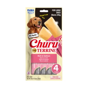 Front packaging of Dog Churu Terrine Rich in Salmon